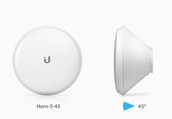 UBNT PrismAP-5-45, (Horn-5-45) Symetrická sektorová 5GHz anténa, 16dBi, 45°