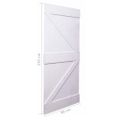vidaXL Dvere 80x210 cm, borovicový masív, biele