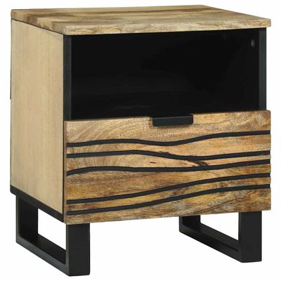 vidaXL Nočný stolík Prírodná 40 x 33 x 46 cm Kompozitné drevo