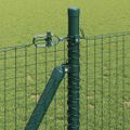 vidaXL Zvarené drôtené pletivo s betónovým základom 10 x 0,8 m Zelená
