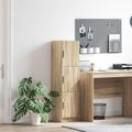 vidaXL Highboard Sonoma dub 31.5 x 32 x 122.5 cm