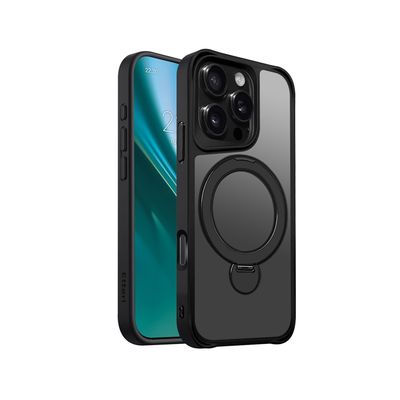 Etteri Matt Mag Ring puzdro pre iPhone 16 Pro 6,3" čierna