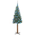 vidaXL Úzky vianočný stromček Zelená 150 cm