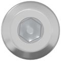 vidaXL Skrutka s hlavou a zámkom 2 ks Strieborná M6 x 30 mm Oceľ