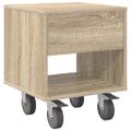 vidaXL Nočný stolík 2 ks Sonoma dub 40,5 x 40 x 48 cm Kompozitné drevo
