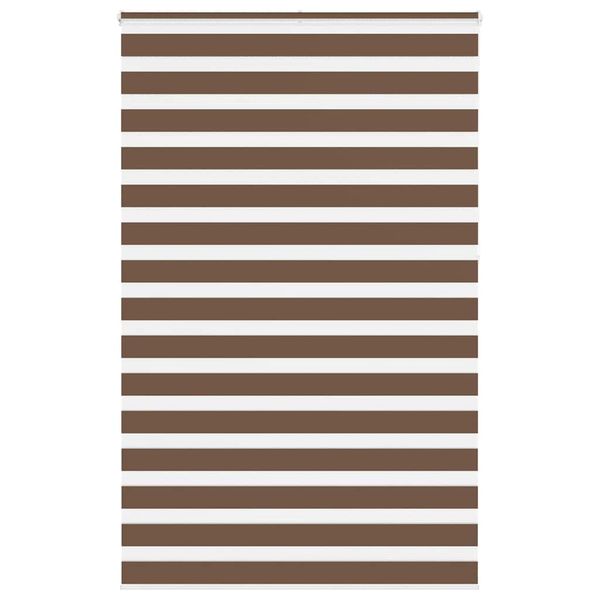 vidaXL Zebra roleta hnedá 150x230 cm šírka látky 145,9 cm polyester