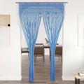 vidaXL Záclona macrame modrá 140x240 cm bavlna