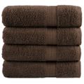 vidaXL Prémiové utierky na ruky SOLUND 4 ks hnedé 50x100 cm 600 g/m²