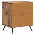 vidaXL Nočný stolík Staré drevo 43 x 34,5 x 50 cm Kompozitné drevo