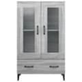 vidaXL Vysoká skrinka sivý dub sonoma 70x31x115 cm spracované drevo