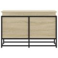 vidaXL Úložný box s vekom dub sonoma 80x40x51,5 cm kompozitné drevo