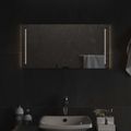 vidaXL Zrkadlo do kúpeľne s LED Priehľadná 80 x 40 cm tvrdené sklo