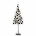 vidaXL Vianočný stromček s 300 LED-i Biela 180 cm PE a oceľ