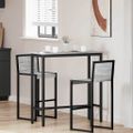 vidaXL stôl Sivý Sonoma 100 x 40 x 100,5 cm Inžinierske drevo a oceľ