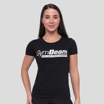 Dámske tričko Strong Tomorrow Black - GymBeam, veľkosť XS