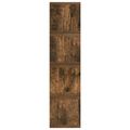 vidaXL Roh na skladovanie CD 4 ks Dymový dub 40 x 17 x 17 cm