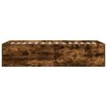 vidaXL Posteľný rám dymový dub 75x190 cm kompozitné drevo