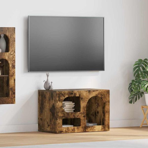 vidaXL TV skrinka ELST 60 x 35 x 40 cm Dymová dub Kompozitné drevo