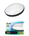 LED stropné svietidlo Q-234CP 12W 4000K ø25cm/kruhové čierne QTEC