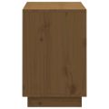 vidaXL Skrinka na topánky medovo-hnedá 110x34x52 cm masívna borovica