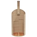 vidaXL Vonkajšia sprcha béžový 100x100x241,5 cm polyratan a akácia