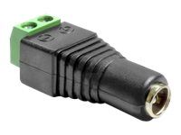Adaptér napájania - svorkovnica s 2 pinmi (F) do DC jack 5,5 x 2,5 mm (F)