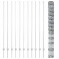 vidaXL Vonkajšie divoké oplotenie s posteľami 25 x 1,5 m Strieborná