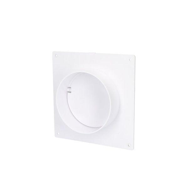Vnútorná spojka s rámečkom a klapkou VENTS 1511 - 100 mm PVC