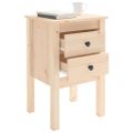 vidaXL Nočné stolíky 2 ks 40x35x61,5 cm masívne borovicové drevo
