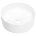 vidaXL Umývadlo 36x14 cm keramické biele