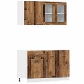 VidaXL 4-dielna súprava kuchynských skriniek Lyon Old Wood Engineered Wood