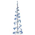 vidaXL LED vianočný stromček s ozdobami 120 LED teplá biela 180 cm