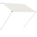 vidaXL Zaťahovacia markíza 150x150 cm krémová
