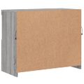 vidaXL Komoda s LED svetlami sivá sonoma 81x37x67 cm