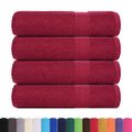 vidaXL Utierky na ruky FROGN 4 ks bordové 50x100 cm 360 g/m²