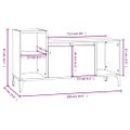 vidaXL TV skrinka lesklá biela 100x35x55 cm spracované drevo