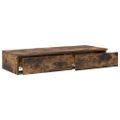 vidaXL Zásuvky pod posteľ Dymová dub 100 x 36,5 x 16,5 cm