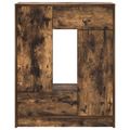 vidaXL Komoda so zásuvkami a dvierkami, tmavý dub 73x31x90 cm