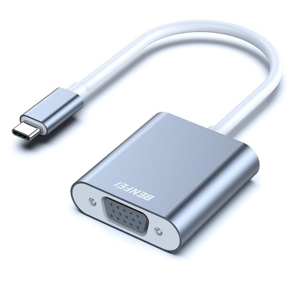 BENFEI adaptér USB C na VGA sivý