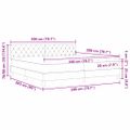 vidaXL Posteľ s pružinovým rámom Tmavozelená 200 x 200 cm Zamat