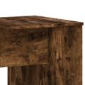 vidaXL Stôl dymový dub 140x50x75 cm kompozitné drevo
