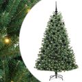 vidaXL Umelý Sklápací Vianočný Stromček Zelená 180 cm PVC a kov