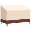 vidaXL Obaly na 2-sedad. lavice 2 ks 132x71x56/81 cm 600D oxford látka