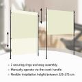 vidaXL Vonkajšia zatemňovacia roleta krémová 150x270 cm