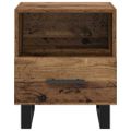 vidaXL Nočný stolík Staré drevo 40 x 35 x 47,5 cm Kompozitné drevo