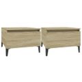vidaXL Bočné stolíky 2 ks dub sonoma 50x46x35 spracované drevo
