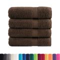 vidaXL Prémiové utierky na ruky SOLUND 4 ks hnedé 50x100 cm 600 g/m²