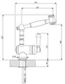 Chambord R202 se sprchou Mosadz / Meď