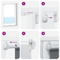 vidaXL Zatemňovacia roleta 164,4x230 cm, šírka látky 160 cm, sivobiela