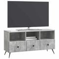 vidaXL TV skrinka Betónovo sivá 102 x 34,5 x 50 cm Kompozitné drevo